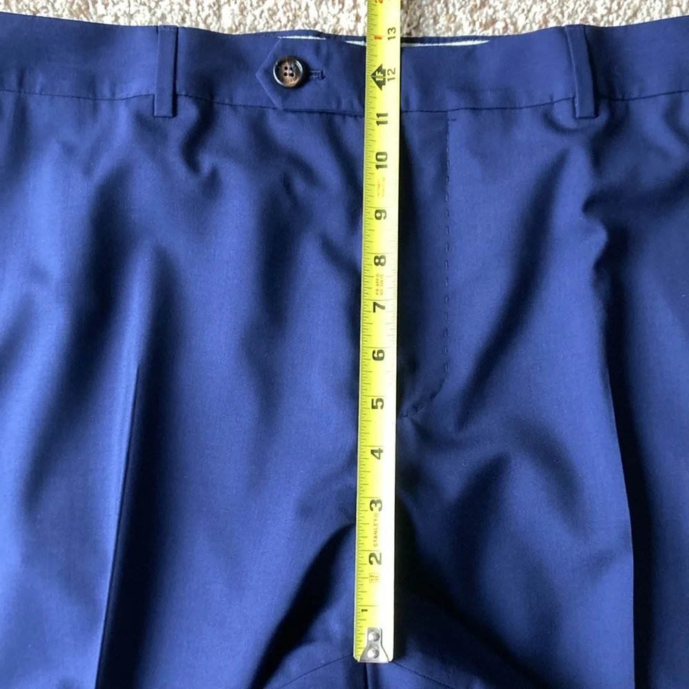 NWOT Brunello Cucinelli Men’s Navy Lightweight Wool Trousers Pants IT60 US 42-44 - Picture 11 of 16